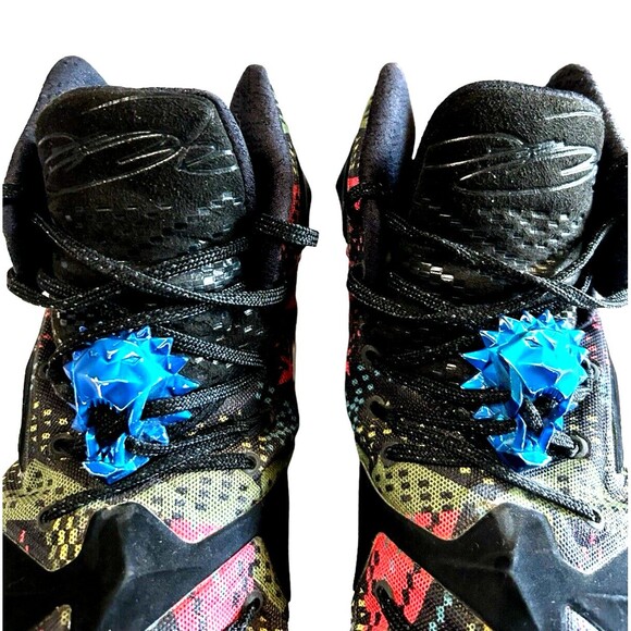 Nike LeBron 13 BHM 2016 Black History Month Multi Mesh Geometric Sneaker Mens 12 - Picture 6 of 11